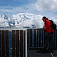 Le Brevent, vrcholová stanica lanovky, v pozadí Aig. du Midi a Mt. Blanc