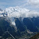 Mt. Blanc, ľadovce Glaciers des Bossons a Glacier des Tacconaz
