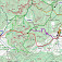 Mapka alternatívnej trasy z Čičmian na Strážov s polohou chatky Kudľajovo