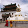 Ulaanbaatar- Gandan monastír (najdôležitejší náboženský svätostánok Mongolska)