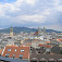 Pohľad na centrum Linza z hradného vrchu
