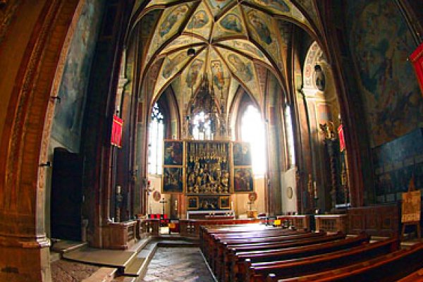 Barokový oltár v kostole v St. Wolfgang