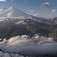 Elbrus, večerný pohľad z vrcholu Čegetu