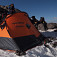 Náš tábor pre nocľah pod Elbrusom, výška cca 4 350 m n. m.
