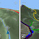 3D pohľad: pomalá funkcia s diskutabilným využitím (vľavo lesy neďaleko Skalice, vpravo Západné Tatry)