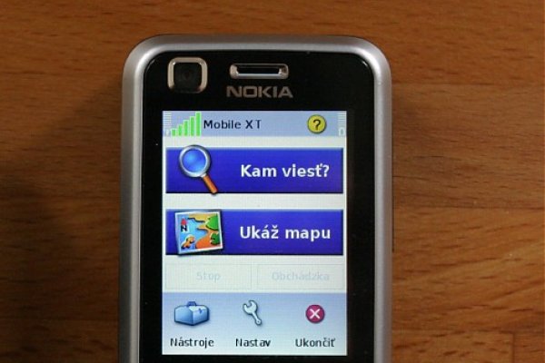 hlavné menu programu Mobile XT