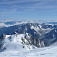 Výhľad z vrcholu Mont Blancu