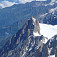 Aiguille du Midi z vrcholu Mont Blancu