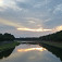 Užhorod - rieka Uh (Už) v podvečernom slnku