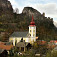 Dominanty obce Lednica (kostol a hrad)