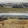 Hore – pohľad na Podkriváň, dole – výhľad z Javora na juh