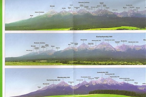 Mapu dopĺňajú panoramatické fotky Tatier