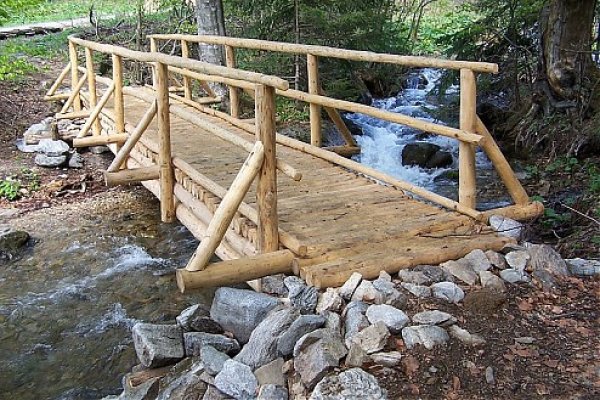 Mostík v ústí Trangošskej doliny