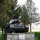 Tank pomník v obci Vydraň