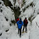 Pri dostatku snehu sa dá ísť tiesňavou na snežniciach (autor foto: Tomáš Trstenský)