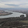 Ceľkový pohľad na sútok Hrona s Dunajom