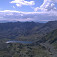 Pohľad z Varful Peleagy na jazero Bucura (2040 m)