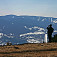 Zo Zadnej hole – pohľad na Horehronie, v pozadí Muránska planina s Fabovou hoľou