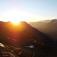 Východ slnka nad Alpami