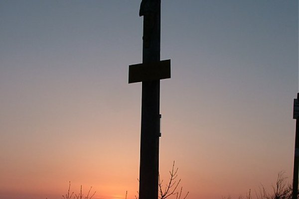 Kríž na vrchole.