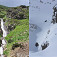 Šarafiový vodopád pod Príslopom v lete a v zime