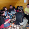 Prednáška o nočnej fotke, zľava Hono, Adushka, Ľubo, Mikello, PeťoH a lektor Maťo