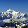 Priblížené na Mont Blanc
