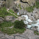 Pohľad dolu úvodom Adrenalin Klettersteig k vyhliadke pre turistov