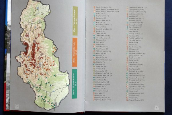 Mapa Slovenska so zoznamom hradov