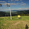 Výhľad z lyžiarskeho strediska na údolie Hruštínky a hrebeň Oravskej Magury