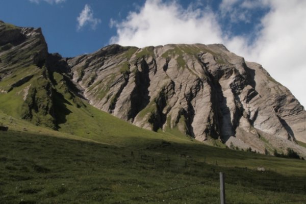 Alpínske lúky počas výstupu nad parkoviskom