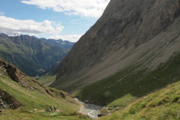 Alpínske lúky počas výstupu nad parkoviskom