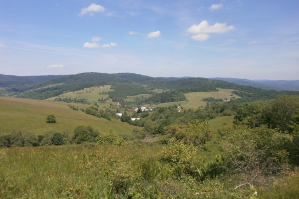 Výhľad na pohraničné poľské kopce