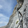 Jubilaums Klettersteig, hrubé lano s malými kramľami