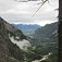 Pohľad zo Sepp-Huber-Steigu do doliny až k Almsee