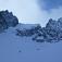 Pohľad z Veľkej Zmrzlej doliny – Spišský štít, Baranie sedlo a Baranie rohy