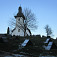 Kostol v Martinčeku s prikrytými jamami na zemiaky