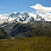 Panorámka z Höhbalmen, Breithorn s Malým Matterhornom