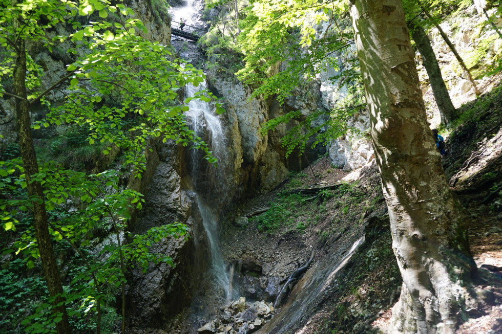 Závojový vodopád v Sokolej doline. Foto Dominik Chňapko