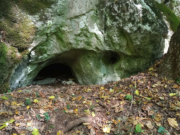 Jaskyňa v záreze trate
