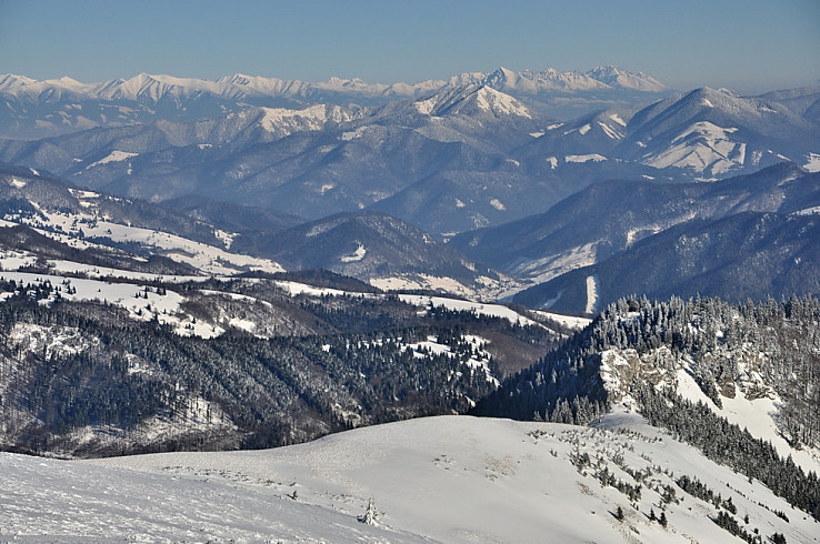 Zimné hory z Frčkova