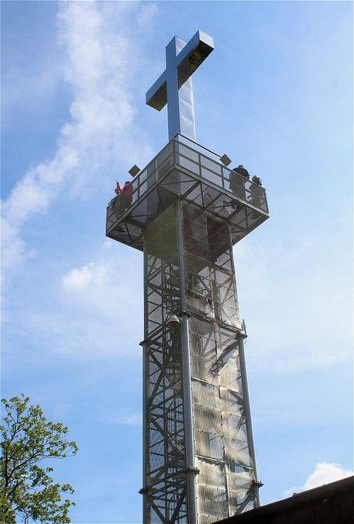 Vyhliadková veža na Kalvárii v Leviciach