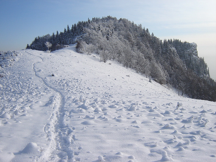 Majerova skala v zime