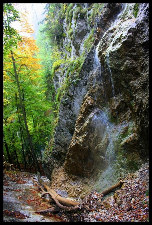 jeseň pod Závojovým vodopádom