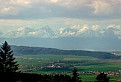 Panoráma Tatier nad obcou Spišské Tomášovce