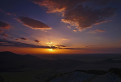Západ slnka sponad Jelenej hory
