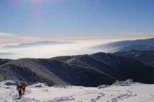 Na vrchole Malofatranského Kľaku - príchod turistov