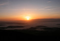 východ slnka vedľa Tatier - pohľad z Babej hory