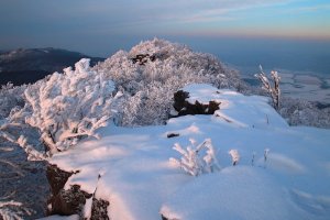 Ružové ráno na Sninskom kameni