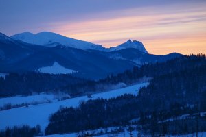 Večer nad Ždiarom.